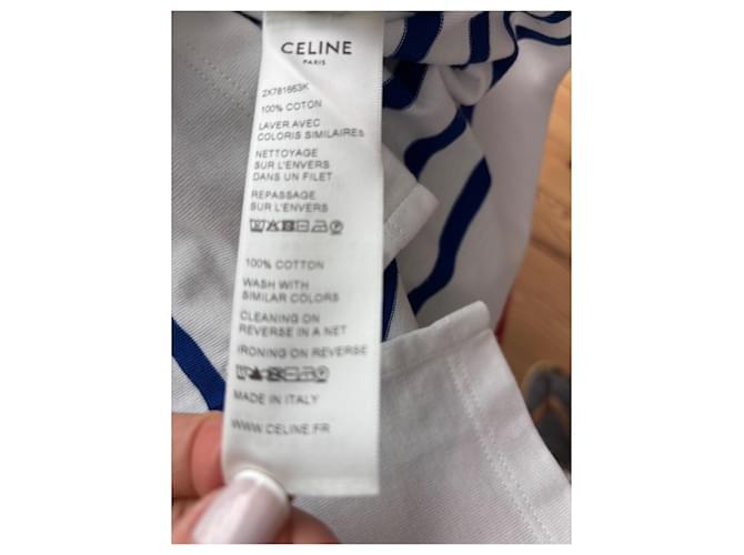 Marinière Céline de algodón rayada azul y blanco - vista 3