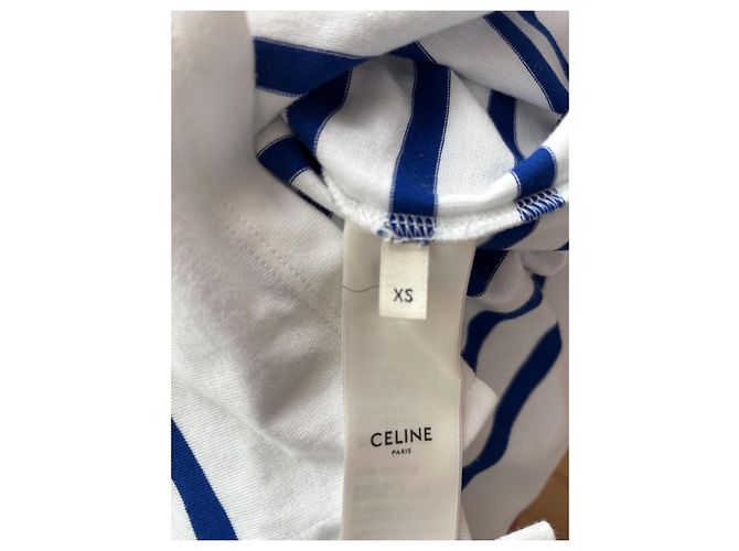 Marinière Céline de algodón rayada azul y blanco - vista 5