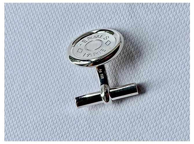 Abotoaduras Hermès linha Ex Libris Prata - vista 2