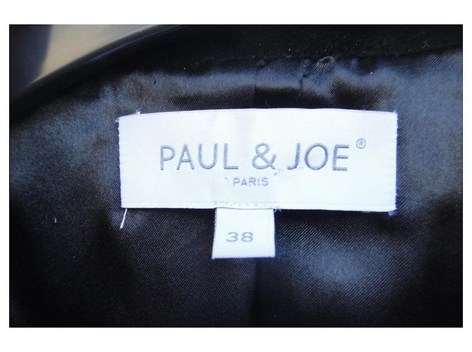 Paul & Joe Jacke Schwarz Baumwolle Größe 38 - Ansicht 4