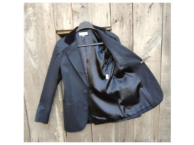 Paul & Joe Jacke Schwarz Baumwolle Größe 38 - Ansicht 7