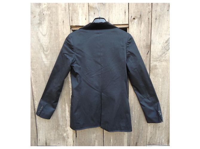 Paul & Joe Jacke Schwarz Baumwolle Größe 38 - Ansicht 9