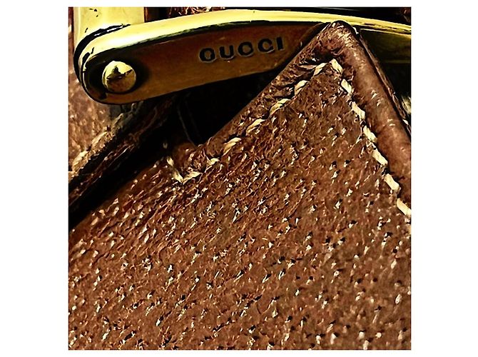 Borsa da viaggio autentica Gucci 03 AW Tom Ford Rare Monogram GG Studded Beige - vista 9