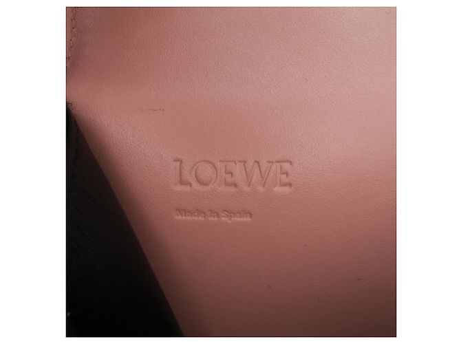 LOEWE Borsa a tracolla in pelle a quadri rosa piccola Barcellona - vista 5