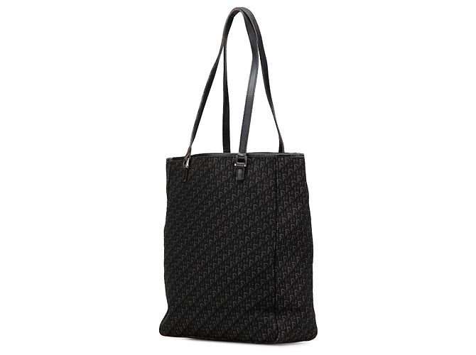 Dior Schwarze Diorissimo Trotter Canvas Tasche - Ansicht 2