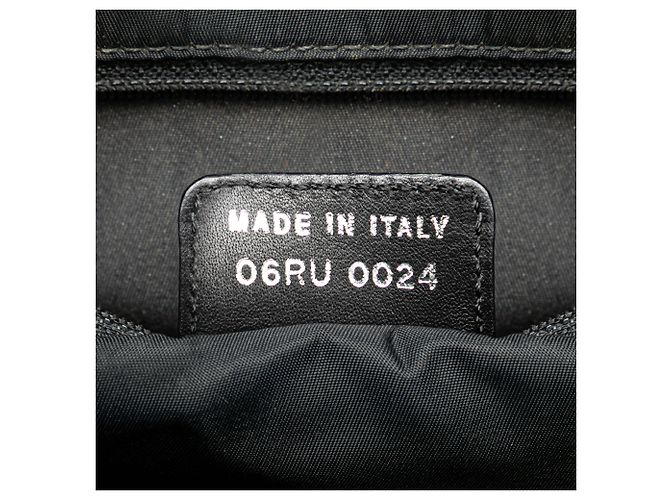 Dior Schwarze Diorissimo Trotter Canvas Tasche - Ansicht 6