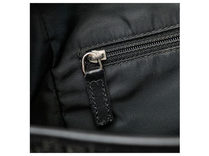 Dior Schwarze Diorissimo Trotter Canvas Tasche - Ansicht 7
