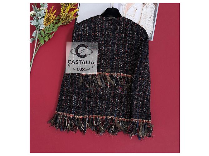 Chanel 11K$ Paris / Cosmopolitan Lesage Tweed Jacket 38 FR Multiple colors - view 14