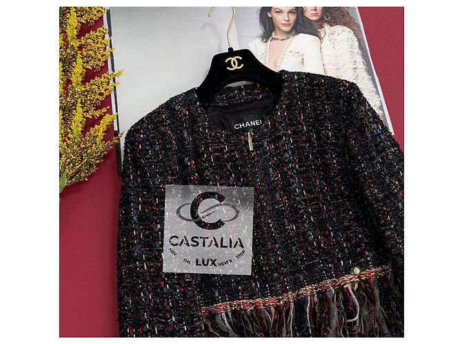 Chanel 11K$ Paris / Cosmopolitan Lesage Tweed Jacket 38 FR Multiple colors - view 2