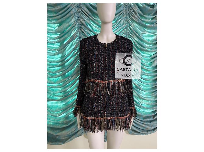 Chanel 11K$ Paris / Cosmopolitan Lesage Tweed Jacket 38 FR Multiple colors - view 5