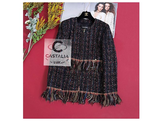 Chanel 11K$ Paris / Cosmopolitan Lesage Tweed Jacket 38 FR Multiple colors - view 6