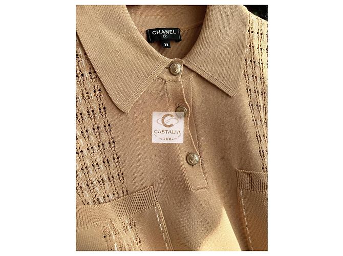Chanel Neue Paris / Kuba Beiger Gürtelkleid 38 FR - Ansicht 5