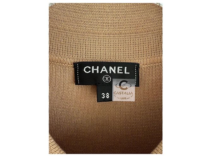 Chanel Neue Paris / Kuba Beiger Gürtelkleid 38 FR - Ansicht 9