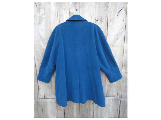 Autre Marque Cappotto Goldlust Paris blu lana angora cashmere - vista 5