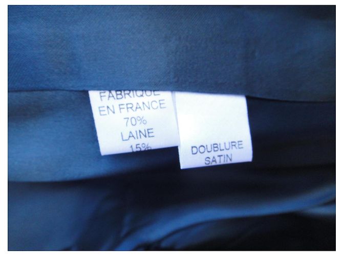 Autre Marque Cappotto Goldlust Paris blu lana angora cashmere - vista 8