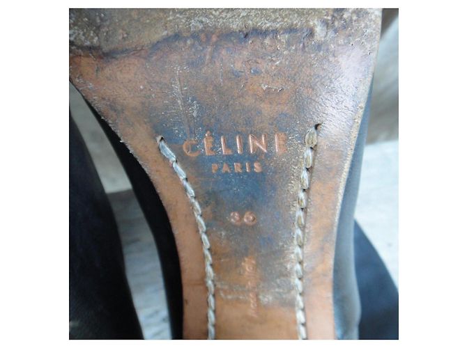 Botines Céline de cordero negro - vista 8