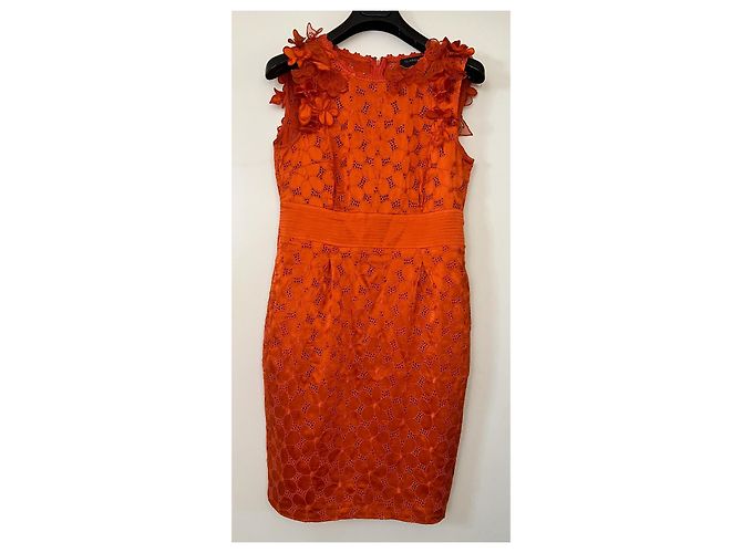 Vestido de seda naranja Roberto Cavalli - vista 2