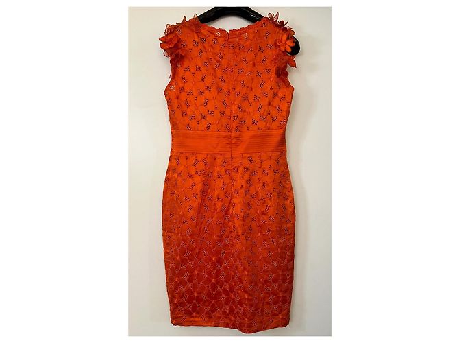 Vestido de seda naranja Roberto Cavalli - vista 5