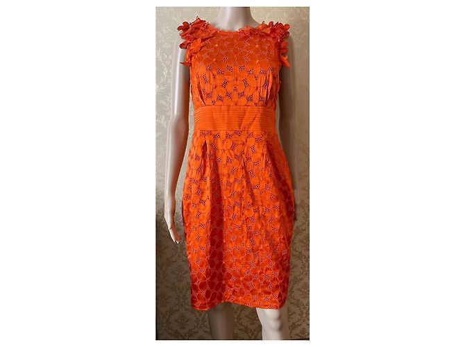 Vestido de seda naranja Roberto Cavalli - vista 6