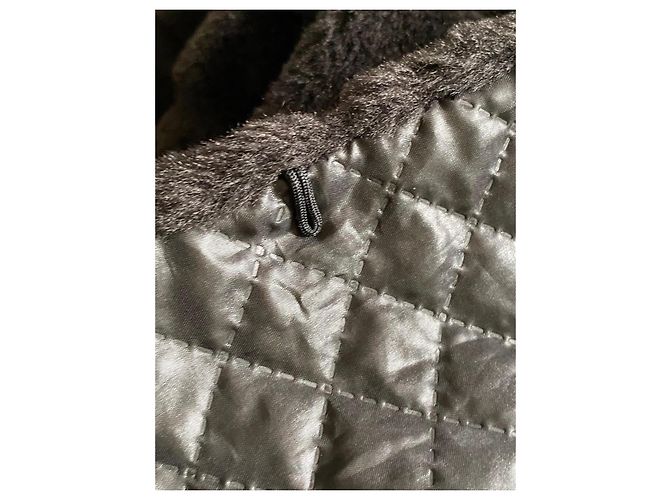 Schwarze Ecocastoro-Jacke von Romeo Gigli, Größe M. - Ansicht 12