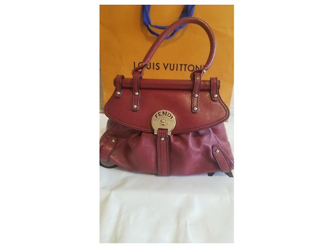 Borsa a mano Fendi Chef in pelle rossa Rosso - vista 2