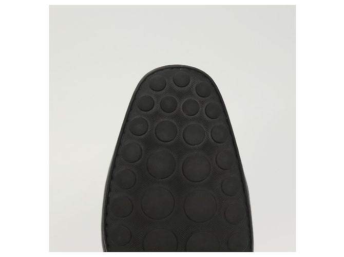 LOUIS VUITTON Scarpe da guida in pelle nera LV Auth bs25780 Nero - vista 25