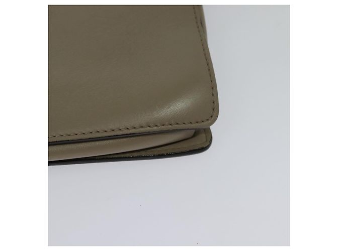 Chloé Borsa a Spalla Chloe Fay in Pelle Scamosciata Grigia Oro Auth BA1915 Marrone D'oro - vista 16