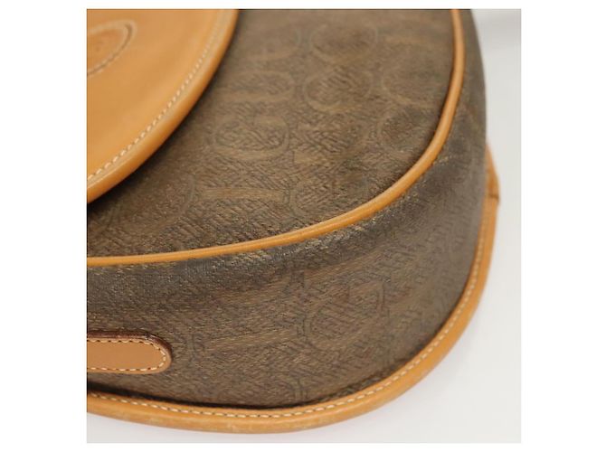 Borsa a spalla GUCCI in tela e pelle beige 007 261 0074 Auth BA1953 - vista 14