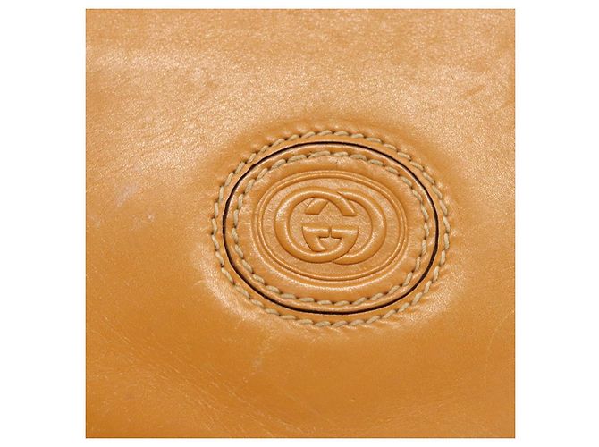Borsa a spalla GUCCI in tela e pelle beige 007 261 0074 Auth BA1953 - vista 17