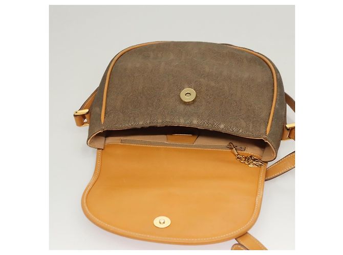 Borsa a spalla GUCCI in tela e pelle beige 007 261 0074 Auth BA1953 - vista 18