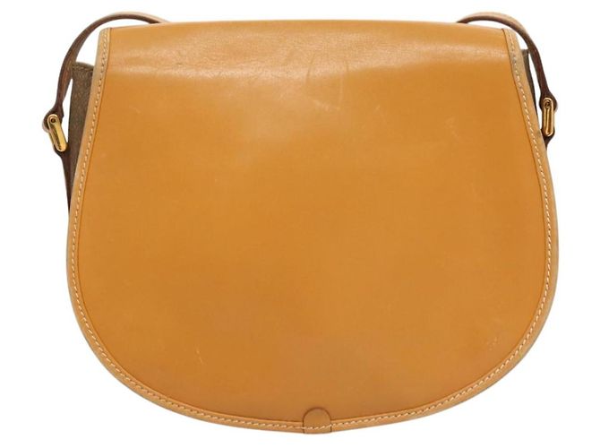 Borsa a spalla GUCCI in tela e pelle beige 007 261 0074 Auth BA1953 - vista 2