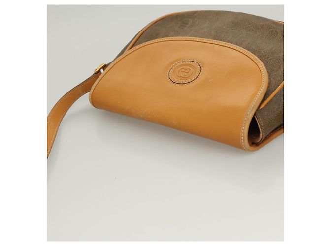 Borsa a spalla GUCCI in tela e pelle beige 007 261 0074 Auth BA1953 - vista 6