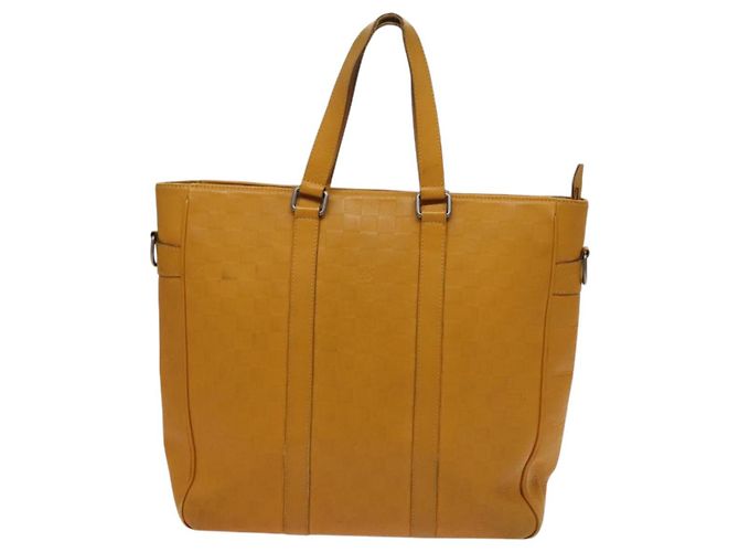 LOUIS VUITTON Borsa Neo Tadao Damier Infini 2way Gialla N41228 LV Auth BA1777 Giallo - vista 13