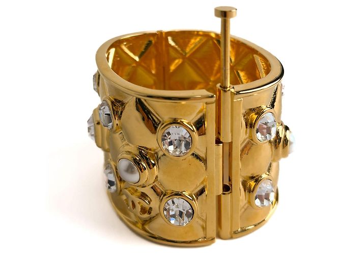 Timeless Chanel Gladiator Metallarmband Gold Golden - Ansicht 5