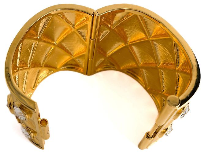 Timeless Chanel Gladiator Metallarmband Gold Golden - Ansicht 6