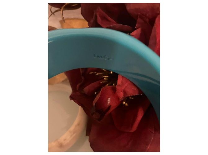 Conjunto raro de pulseras rígidas DOLCE & GABBANA turquesa plata marfil Multicolor - vista 4