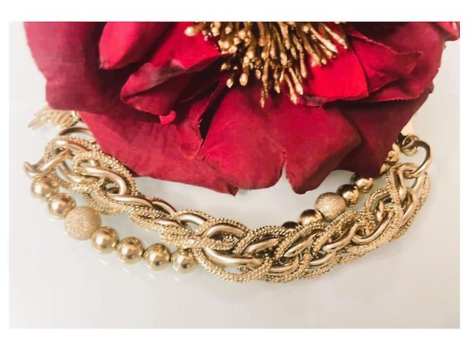 Magnifico bracciale DOLCE & GABBANA modello DJ0694 dorato  catena doppia D'oro - vista 9