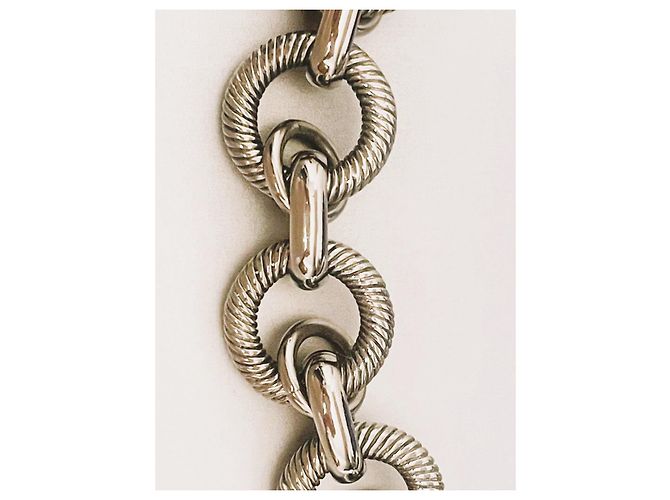 RARO raffinato bracciale DOLCE & GABBANA DJ0769 maglia marina circolare Argento - vista 7