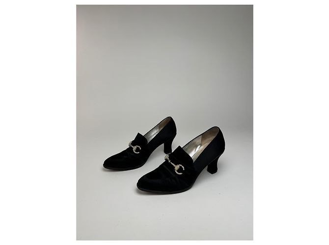 Décolleté vintage Gucci Horsebit neri Nero - vista 13