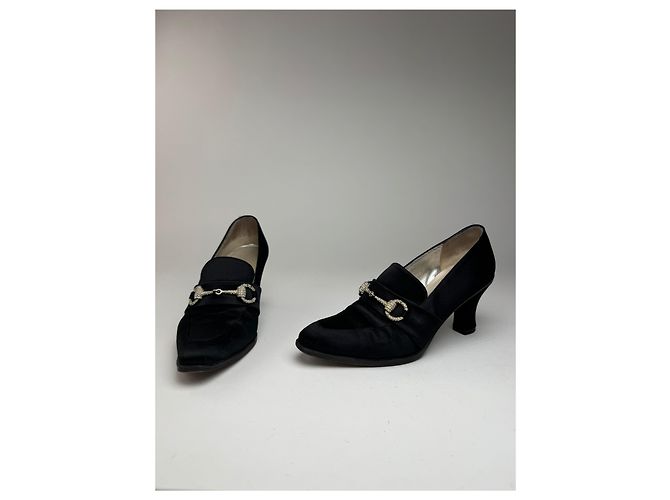Décolleté vintage Gucci Horsebit neri Nero - vista 2