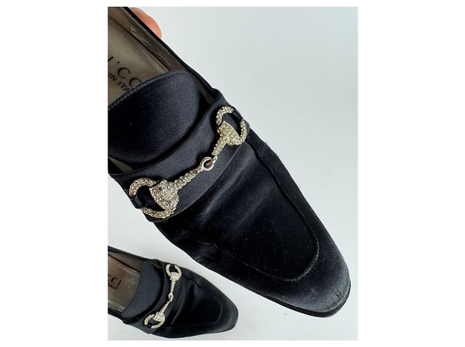 Décolleté vintage Gucci Horsebit neri Nero - vista 3