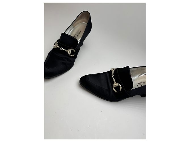 Décolleté vintage Gucci Horsebit neri Nero - vista 4