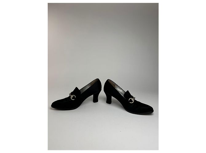 Décolleté vintage Gucci Horsebit neri Nero - vista 6