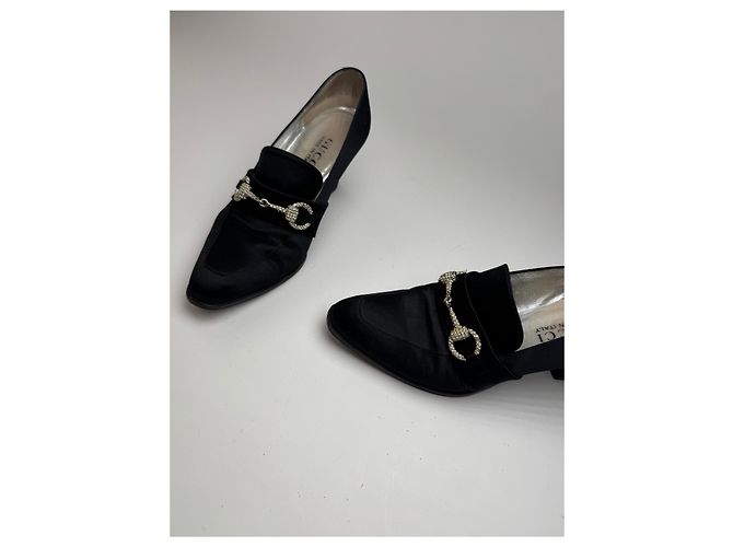 Décolleté vintage Gucci Horsebit neri Nero - vista 7