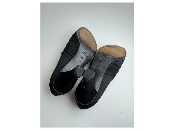 Décolleté vintage Gucci Horsebit neri Nero - vista 9