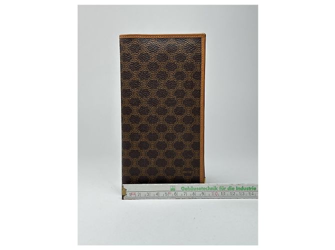 Céline Vintage Celine Leather Monogram ID holder card holder brown - view 11