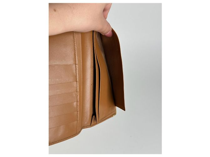 Céline Vintage Celine Leather Monogram ID holder card holder brown - view 3
