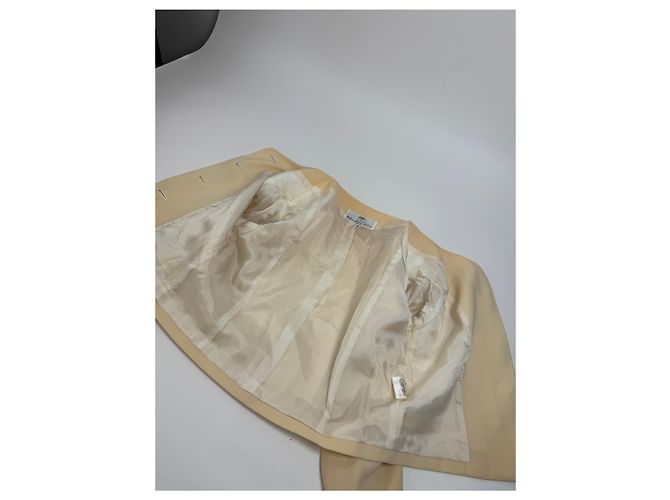 Giacca in seta vintage Balenciaga beige M - vista 11