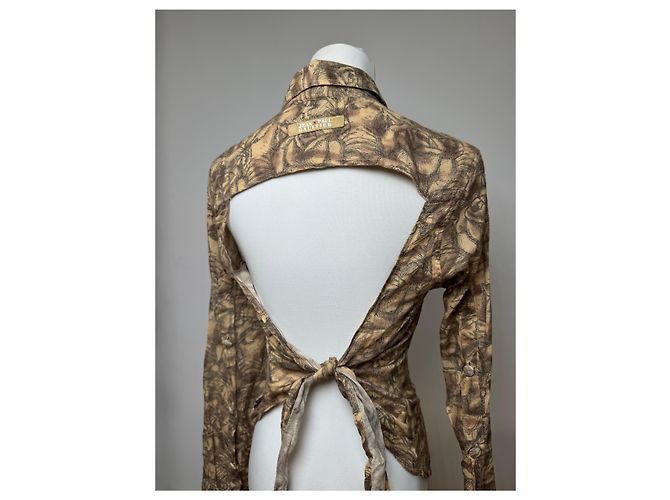 Camicia vintage Jean Paul Gaultier S Beige - vista 13