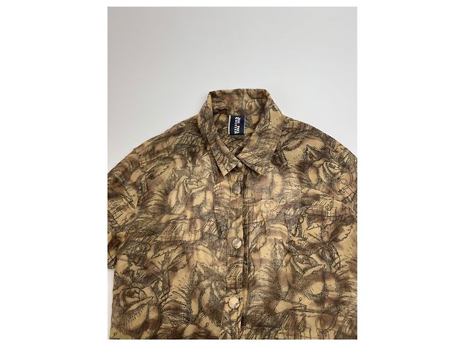 Camicia vintage Jean Paul Gaultier S Beige - vista 5